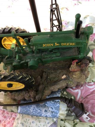 John Deere 1999 Tractor Table Lamp with Shade/ Windmill 3