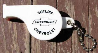 Very Rare Early Nos Chevrolet Advertising Whistle L@@k E637