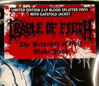 Cradle Of Filth ‎– The Principle Of Evil Made Flesh 2XLP On Blood Splatter Vinyl 2