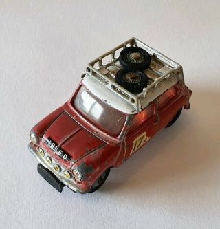 Vintage diecast Corgi BMC Mini Cooper S race/rally toy car 339 1967 Monte Carlo 5