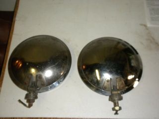 Vintage Driving Lamps? They Were On A 230 Sl.  One Has A Slight Dent.  Asis