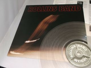 Rollins Band: Weight 1994 Ex,  First Pressing Uk Clear Vinyl Lp