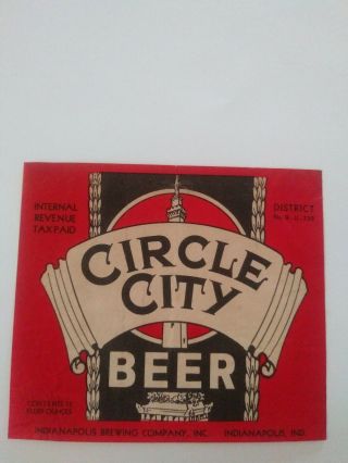 In - Irtp - Circle City - 12oz - Indianapolis Brwg Co - Indianapolis 810