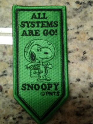 Sdcc 2019 Exclusive Peanuts Snoopy Astronaut Patch Green