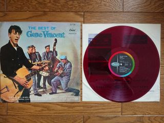 Gene Vincent The Best Of Japan Lp Red Wax W/ Thin Sleeve 2lp - 221