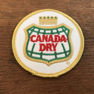 Vintage Canada Dry Soda Embroidered Sew On Patch