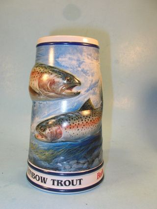 1998 Budweiser Stein.  Anglers Edition Rainbow Trout