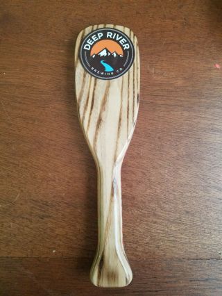 Deep River Brewing Company Blank Beer Tap Handle Clayton Nc Craft Paddle Micro