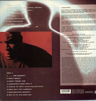 Ice Cube - The Predator ' 92 LP US ORG DJ Muggs NWA Eazy - E 2