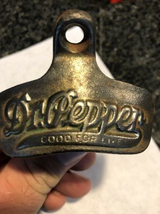 Vintage 1930s Dr Pepper Good For Life Starr X Wall Mounted Bottle Opener