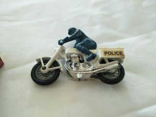 Vintage Matchbox Superfast Police motor cyclist 33 (motorbike) 3