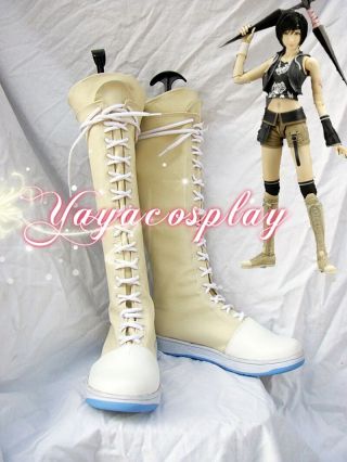 Final Fantasy Vii Yuffie Kisaragi Fancy Cosplay Flat Boots Shoes Shoe Boot