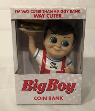 Big Boy 7 " Coin Piggy Bank 2012 Restaurant Mascot Frisch 