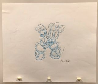 Walt Disney Minnie Mouse Daisy Duck BFF’s Production Drawing Animation 2