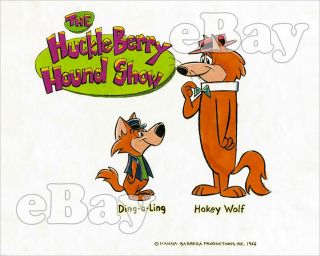 Rare Hokey Wolf Cartoon Color Tv Photo Hanna Barbera Studios Hucklberry Hound
