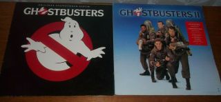 Ghostbusters - Soundtrack 1984 Vinyl Lp & Ghostbusters 2 1989 Vinyl Lp
