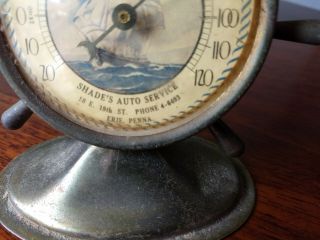 Vintage Advertising Thermometer Shades Auto Service,  Erie PA 2