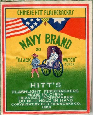 Navy Brand Firecracker Label,  C1,  20 
