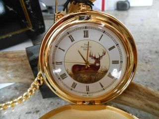Franklin 10 Point Buck Pocket Watch &case,  Box & Papers,  Hunters Deal