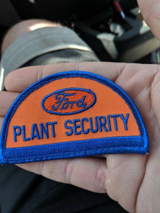 Vintage Ford Car Truck Plant Security Uniform Emblem Embroidered Cloth Patch