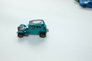 Vintage 1968 Hot Wheels Redline 32 Ford Vicky Aqua Blue Mattel