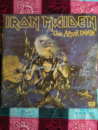 Iron Maiden ‎– Live After Death Gatefold Double Lp 