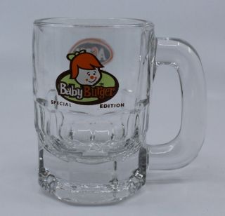 A&w Canada Baby Burger Root Beer Small Mini Child Glass Stein Vintage Special Ed