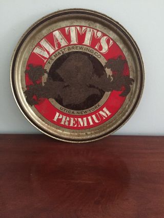 Vintage Metal Beer Tray Matt 