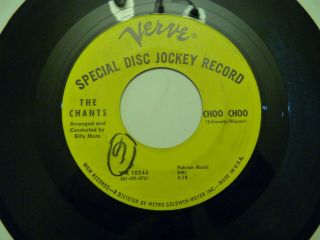 Dj Promo The Chants Dick Tracy/choo Choo 45 Verve Records 10244