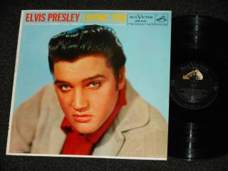 Elvis Presley Lp Loving You Lpm - 1515 Long Play Mono Near Rca Victor 1s/1s