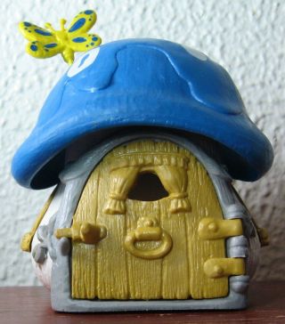 Smurfs - Rare - Smurf Cottage With Blue Roof