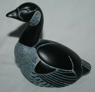 Canada Goose Figurine,  Boma,  Black And Gray,  Design,  4 " Tall