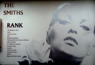 The Smiths Poster " Rank " U.  S.  Promo " 35x " 23