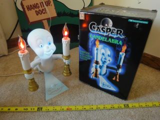 Rare Casper,  The Friendly Ghost Desk Lamp,  Nightlight.  Trendmasters Candelabra.