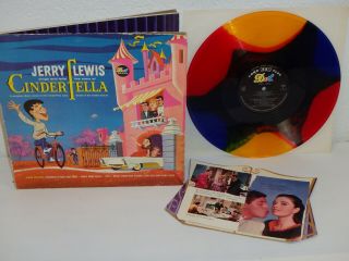 Cinderfella Jerry Lewis Rare Multi - Color Vinyl Lp 1960 Dot Records Dlp 8001