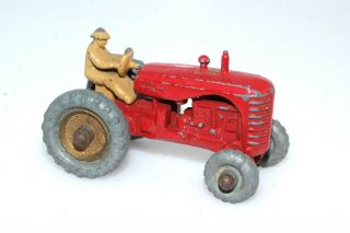 Antique Matchbox Lesney Massey Harris No 4 Gray Wheel Red Tractor