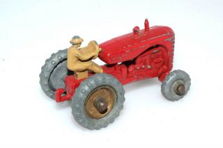 Antique Matchbox Lesney Massey Harris no 4 Gray Wheel Red Tractor 3