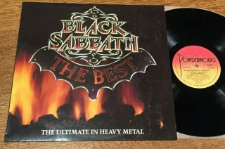 Black Sabbath The Best.  Rare Aussie/oz Lp Powderworks Star 301 - 1983 -