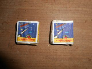 2 Rocket Brand Firecracker penny pack labels in 2
