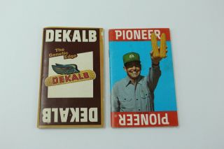 Vintage 1970s Dekalb Pioneer Seed Co Pocket Memo Books Ledgers Calender Tips