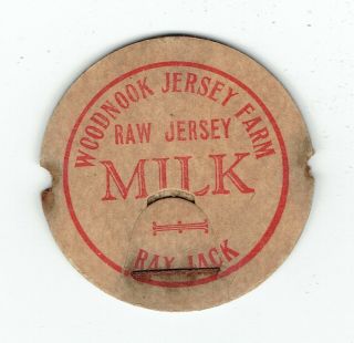 Indiana Ind In Milk Bottle Cap Woodnook Jersey Farm Dairy Ray Jack Portland In