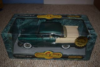 American Muscle 1955 Chevrolet Bel Air 1/18 Scale Die Cast Metal Die Cast Color