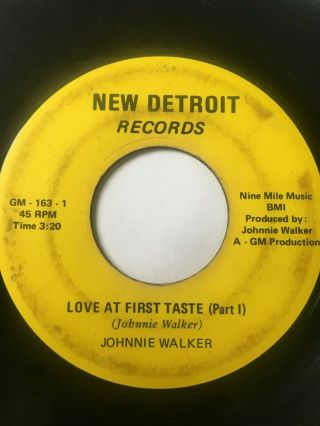 Northern Soul 45/ Johnnie Walker " Love At First Taste Pt 1&2 " Hear