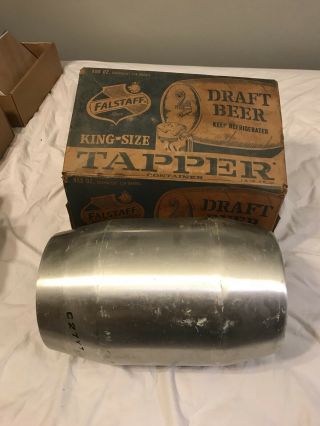Vintage Falstaff Beer Aluminum Mini Keg/tapper