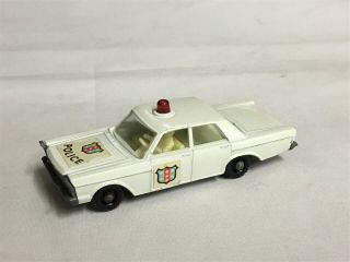 Vintage Lesney Matchbox 55 Ford Galaxie Police Car Diecast Toy Vehicle