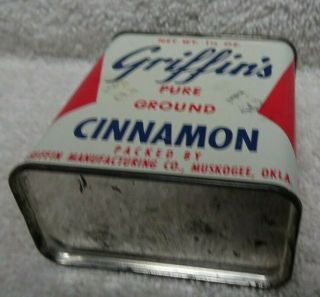 Griffin ' s Pure Ground Cinnamon Red White And Blue Spice Tin 3