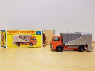 Old Store Stock Matchbox Lesney Ford Refuse Truck No.  7 Mib