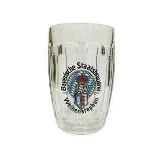 Weihenstephan - German / Bavarian Beer Glass / Stein / Mug 0.  5 Liter -