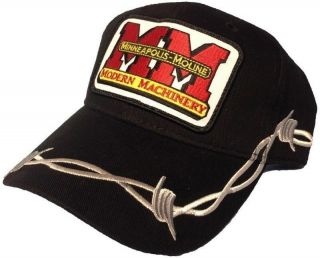 Minneapolis Moline Tractor With Barbed Wire Accent Hat - Cap Gift