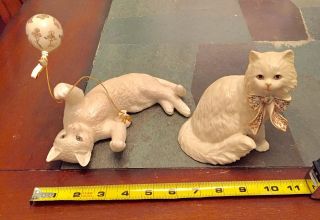 Set Of Lenox Cat Figurines